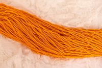 Tangerine Orange 3mm Rondelle Beads #68B