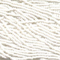 11/0 Czech Preciosa Seed Beads Half Hank: Chalk