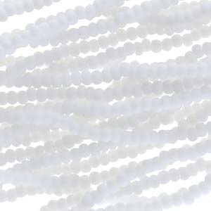 11/0 Czech Preciosa Seed Beads Half Hank: Chalk Matte