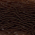 11/0 Czech Preciosa Seed Beads Half Hank: Dark Topaz