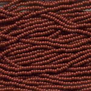 11/0 Czech Preciosa Seed Beads Half Hank: Brown OP
