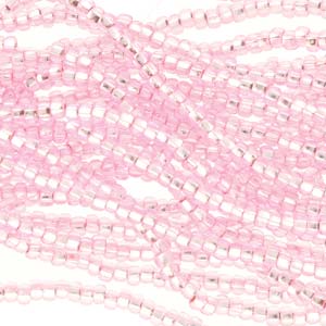 11/0 Czech Preciosa Seed Beads Half Hank: Pink Dyed S/L