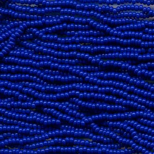 11/0 Czech Preciosa Seed Beads Half Hank: Blue 50