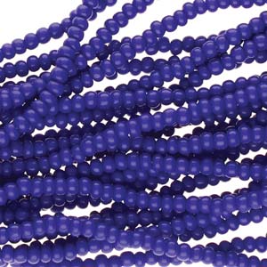 11/0 Czech Preciosa Seed Beads Half Hank: Blue 60