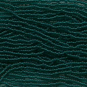 11/0 Czech Preciosa Seed Beads Half Hank: Emerald