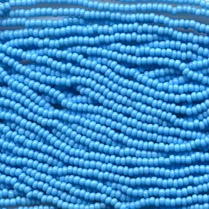 11/0 Czech Preciosa Seed Beads Half Hank: Blue Turquoise