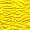 11/0 Czech Preciosa Seed Beads Half Hank: Dark Yellow OP