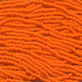 11/0 Czech Preciosa Seed Beads Half Hank: Orange
