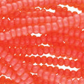 11/0 Czech Preciosa Seed Beads Half Hank: Salmon Opal Solgel