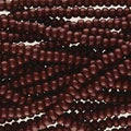 11/0 Czech Preciosa Seed Beads Half Hank: Dark Brown OP