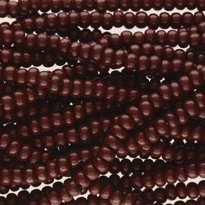 11/0 Czech Preciosa Seed Beads Half Hank: Dark Brown OP