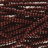 11/0 Czech Preciosa Seed Beads Half Hank: Dark Brown