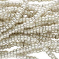 11/0 Czech Preciosa Seed Beads Half Hank: Silver Metallic