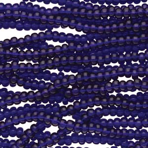 11/0 Czech Preciosa Seed Beads Half Hank: Cobalt