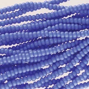 11/0 Czech Preciosa Seed Beads Half Hank: Light Royal Blue
