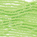 11/0 Czech Preciosa Seed Beads Half Hank: Lime Green OP