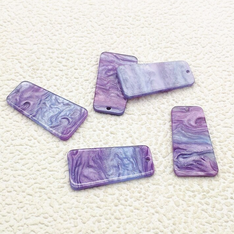 Short Glitter Swirl Slabs