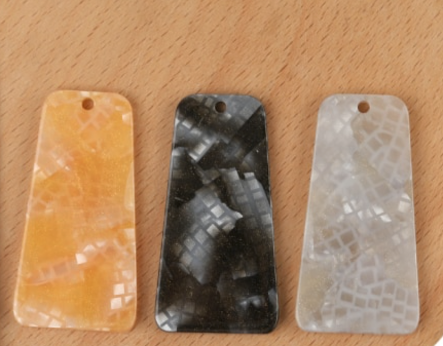 Snakeskin Print Short Slabs: Yellow Available Only