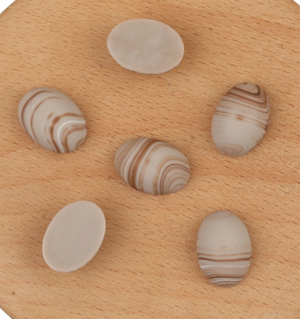 Small Oval Matte Swirls Centerpeices