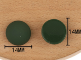 100 Pair Bulk Pack: Matte Round Centerpieces 14mm