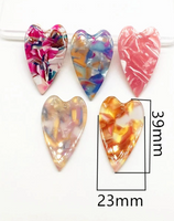Mixed Color Heart Slabs