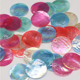 Dyed Shell Round Centerpieces 25mm
