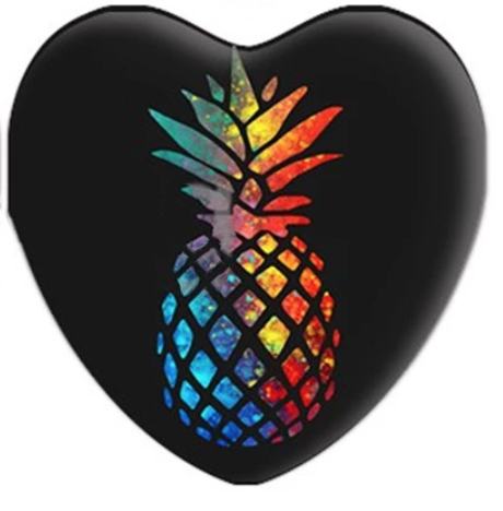 25mm Watercolor Pineapple Glass Cabochon