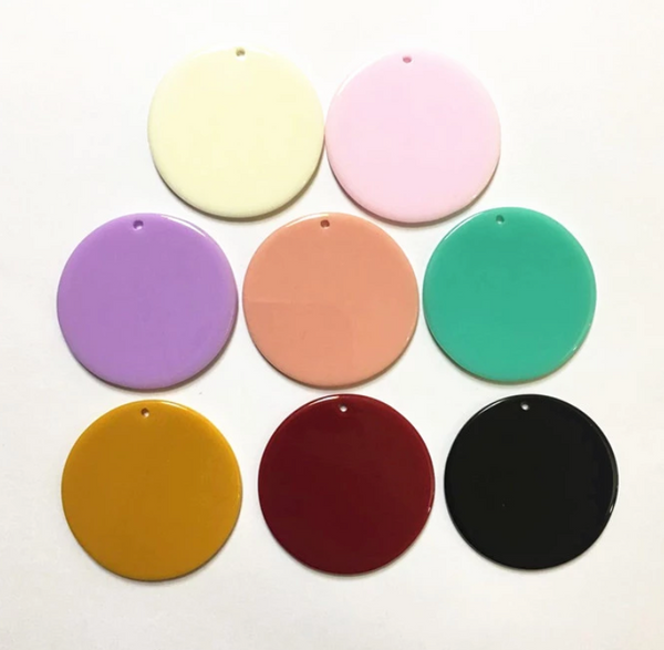 35mm Round Solid Color Slabs