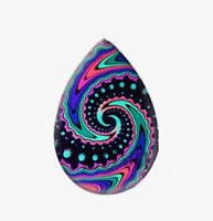 Teardrop Teardrop Color Swirl Glass Cabochon 18x25mm