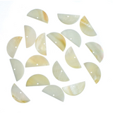 Semi-Circle Shell Centerpieces 30x15mm