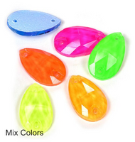Bulk Discount Pack: Glass Crystal Teardrops--Neon 11x18mm or 17x28mm
