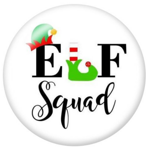 20mm Elf Squad Christmas Glass Cabochons