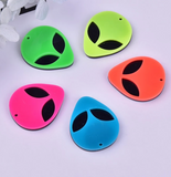 Neon Alien Head Centerpieces 30x36mm