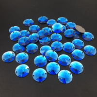 Acrylic Crystal Flatback Rivoli: Sapphire 14mm