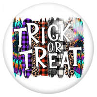 12mm or 20mm Trick or Treat Halloween Glass Cabochons