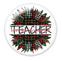 16mm or 20mm Love What You Do Teacher Glass Cabochons