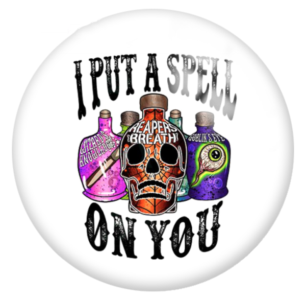 20mm I Put a Spell on You Halloween Glass Cabochons