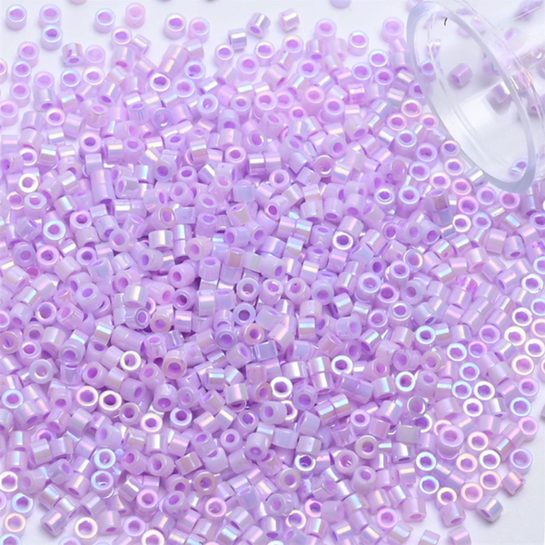 Delica Beads Iridescent Lilac