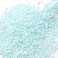Delica Beads Iridescent Cotton Candy Blue
