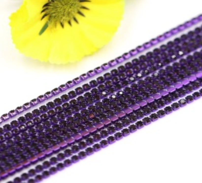 All Dark Purple SS8 Banding 1 Yard