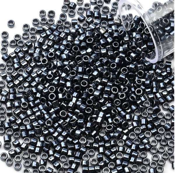 Metallic Delica Beads Hematite