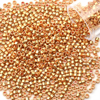 Metallic Delica Beads Warm Gold