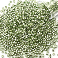 Metallic Delica Beads Green