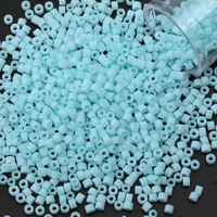 Matte Delica Beads Minty Blue