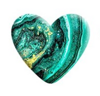Green Faux Stone Resin Heart