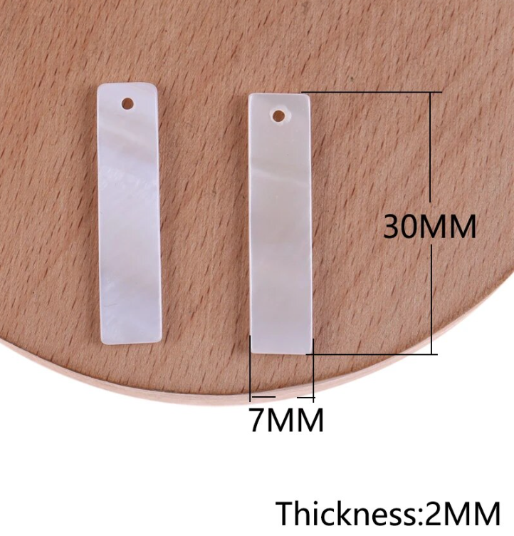 Long Rectangle Shell Centerpieces 30x7mm – Ella & Co. Wholesale