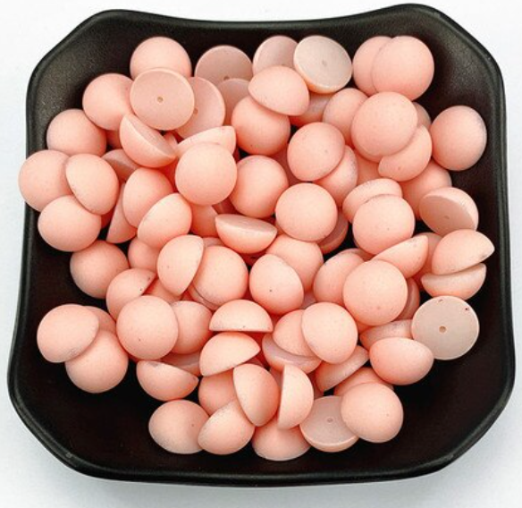 Peach Round 8mm Matte Centerpieces 5 Pairs Ella & Co. Wholesale