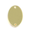 15x21mm Gold Acrylic Oval Mirror Centerpieces