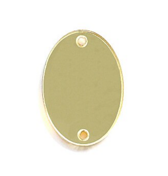 15x21mm Gold Acrylic Oval Mirror Centerpieces