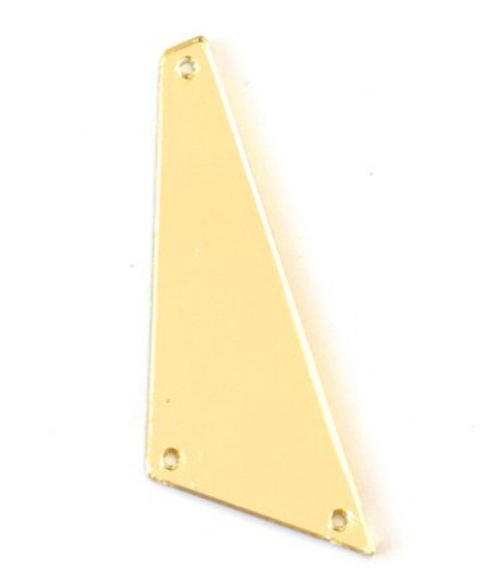 18x50mm Gold Acrylic Angled Trapazoid Mirror Centerpieces